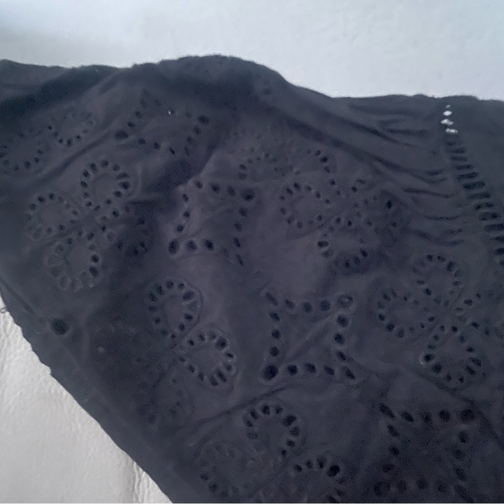 Banana Republic Black Eyelet Blouse